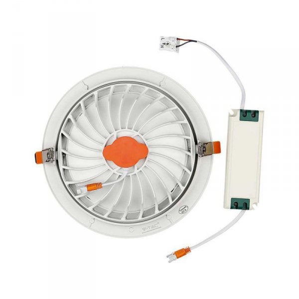 Oprawa V-TAC LED Downlight SAMSUNG CHIP 20W Ruchoma VT-2-20 3000K 1865lm 5 Lat Gwarancji