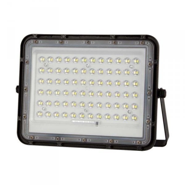 Projektor LED Solarny V-TAC 15W Pilot, AUTO, Timer, IP65 Czarny VT-120W 6400K 1200lm
