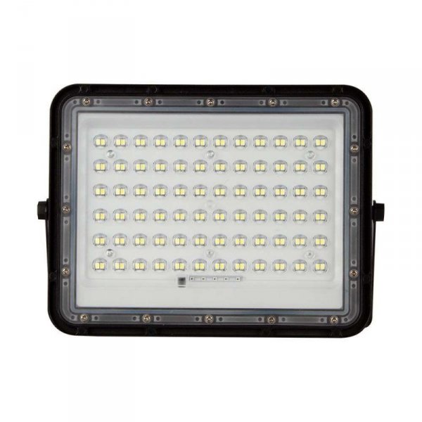 Projektor LED Solarny V-TAC 15W Pilot, AUTO, Timer, IP65 Czarny VT-120W 6400K 1200lm
