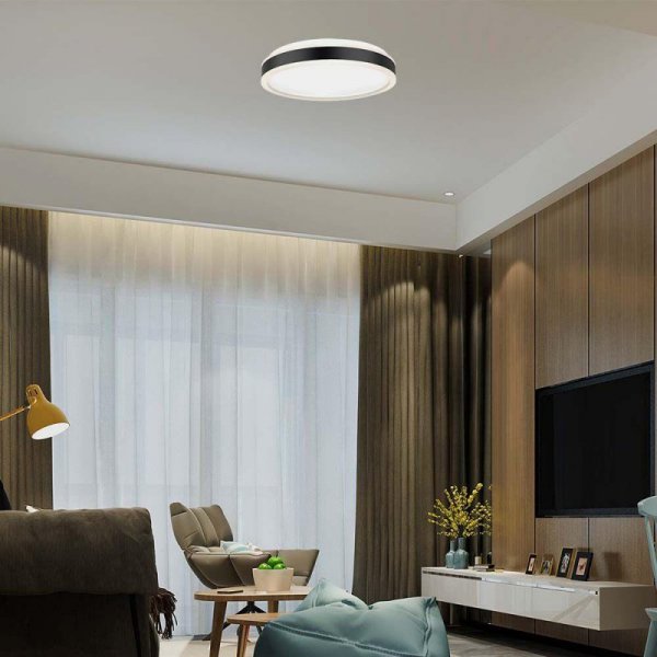 Plafon V-TAC 38W LED 3w1 Czarny Okrągły fi.40cm VT-7757 4000K 4050lm