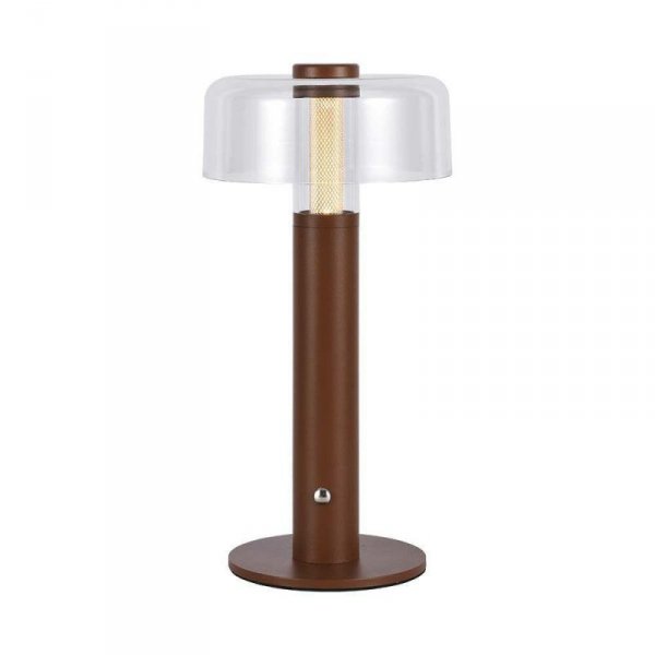 Lampka Biurkowa Nocna V-TAC 1W LED 30cm Ładowanie USB Ściemnianie Brązowa VT-1049 3000K 100lm