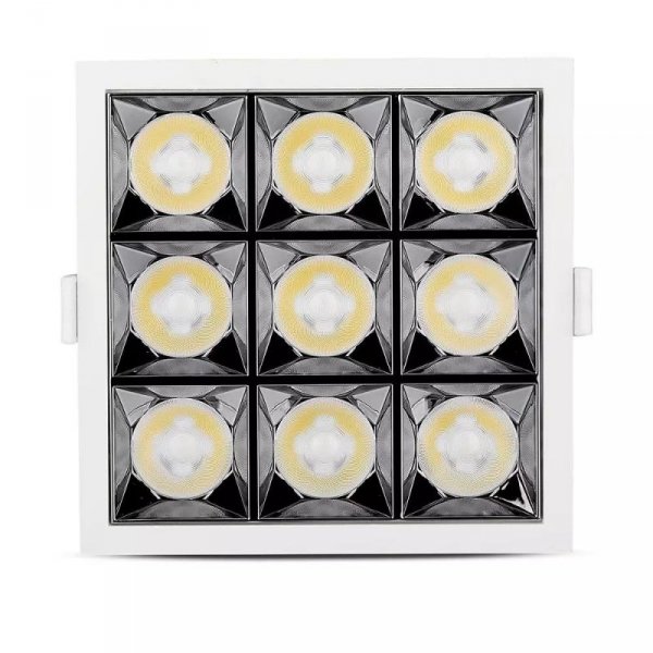 Oprawa V-TAC Downlight SAMSUNG CHIP 36W UGR19 CRI90+ 36st VT-2-36-1 2700K 2880lm 5 Lat Gwarancji