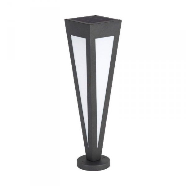 Słupek Ogrodowy Solarny V-TAC 3-5W LED IP65 Pilot 64cm Czarny VT-7654 3000K