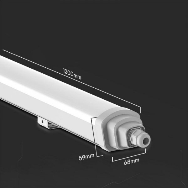 Oprawa Hermetyczna LED V-TAC SAMSUNG CHIP GT-SERIES 120cm 36W 120Lm/W VT-12035 4000K 4320lm 3 Lata Gwarancji