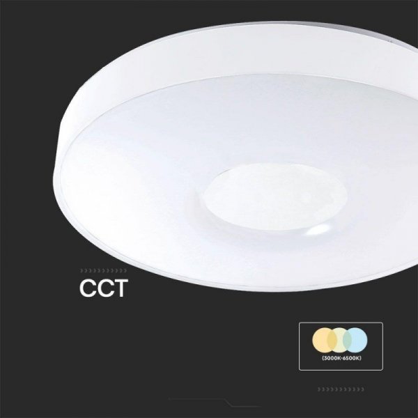 Oprawa sufitowa plafoniera V-TAC 20W/40W LED victory fi.39cm CCT pilot timer VT-8565 3000K-6500K 4000lm
