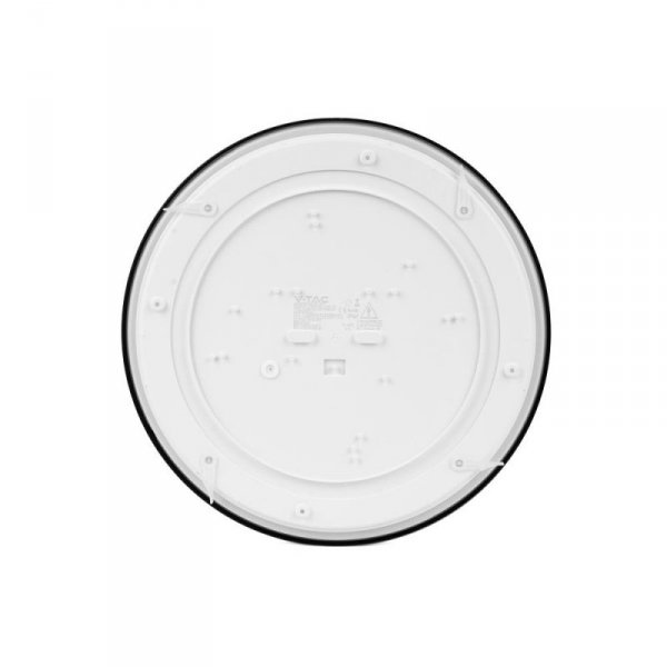 Oprawa sufitowa plafoniera V-TAC 18W LED SAMSUNG CHIP okrągły 25cm natynkowy IP44 czarny VT-8618B 4000K 1830lm 5 lat gwarancji