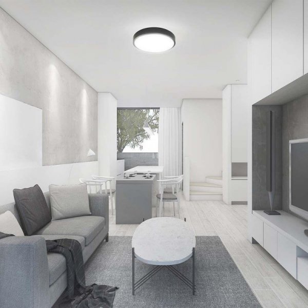 Plafon V-TAC 24W LED SAMSUNG CHIP Okrągły 30cm Natynkowy IP44 Czarny VT-8624B 3000K 2500lm 5 Lat Gwarancji