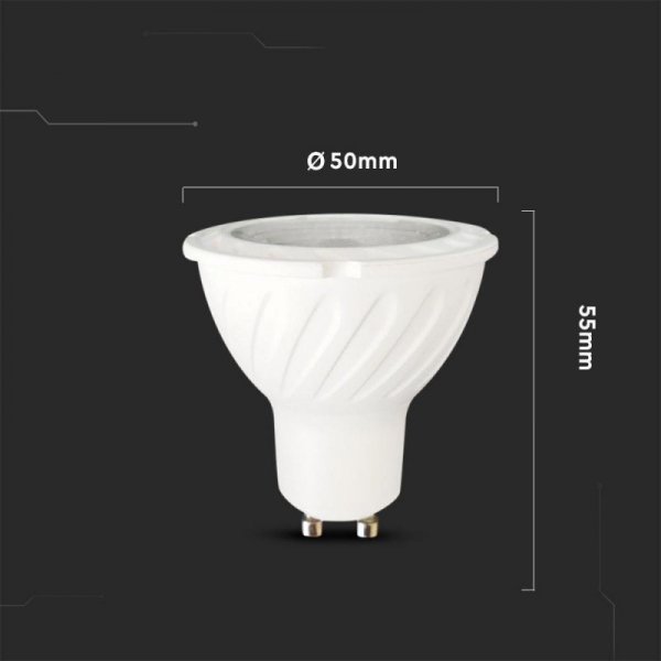 Żarówka LED V-TAC SAMSUNG CHIP 6W GU10 38st VT-277 4000K 445lm 5 Lat Gwarancji