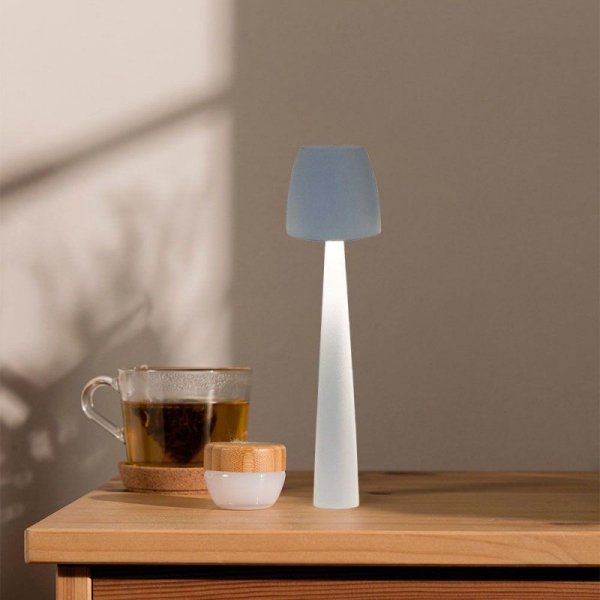 Lampka Biurkowa Nocna V-TAC 3W LED 37cm Ładowanie USB Ściemnianie Biała VT-75001 3000K-6000K 110lm