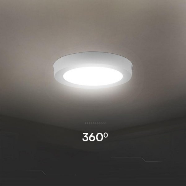 Panel Natynkowy V-TAC 18W LED SAMSUNG CHIP Okrągły 215x30mm VT-60018RD-S 4000K 1980lm 5 Lat Gwarancji
