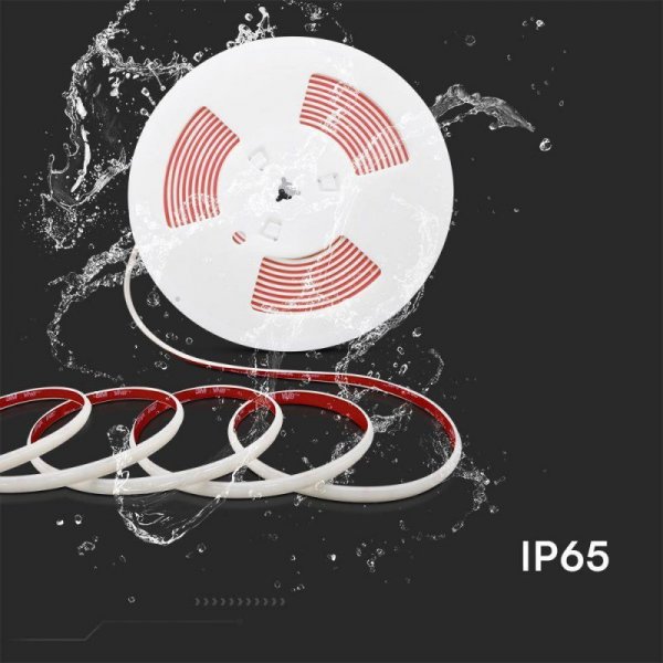 Taśma LED 230V V-TAC Bezpunktowa COB 286LED/m 12,5W/m Rolka 5mb VT-2025 286-5M 3000K 1100lm