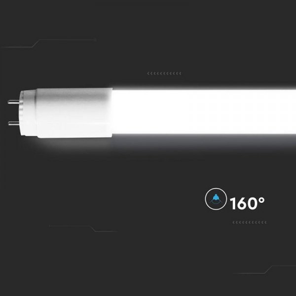 Tuba świetlówka LED T8 V-TAC 150cm 24W G13 nano plastic 125Lm/W VT-152-N 4000K 3000lm 3 lata gwarancji