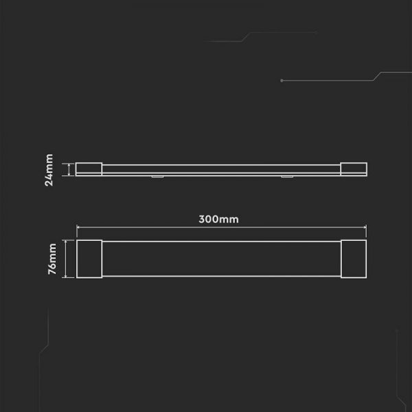 Oprawa V-TAC 10W LED belka liniowa natynkowa CREE CHIP 30cm 120Lm/W VT-8-10 4000K 1200lm 6 Lat gwarancji