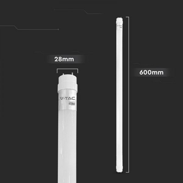 Tuba świetlówka LED T8 V-TAC CREE CHIP 60cm 9W G13 obrotowa nano plastic VT-061 3000K 850lm 6 lat gwarancji