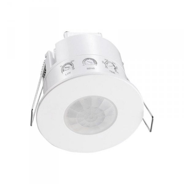 Czujnik ruchu 360st wpuszczany okrągły biały 1000W LED IP54 V-TAC VT-81042 5 lat gwarancji