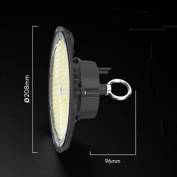 Oprawa V-TAC LED UFO high bay IP65 ALU 155Lm/W 150W 90st VT-91152 4000K 23250lm 5 lat gwarancji