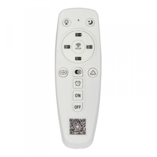 Oprawa sufitowa plafoniera V-TAC 63W LED 55cm 3w1 ściemnialna biała BT pilot CCT VT-84036 3000K-4000K-6000K 7200lm