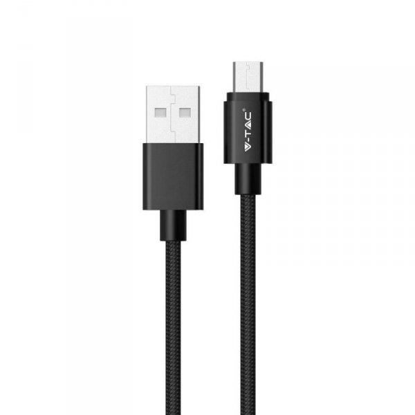 Przewód micro USB V-TAC 1M czarny seria platinum VT-5331