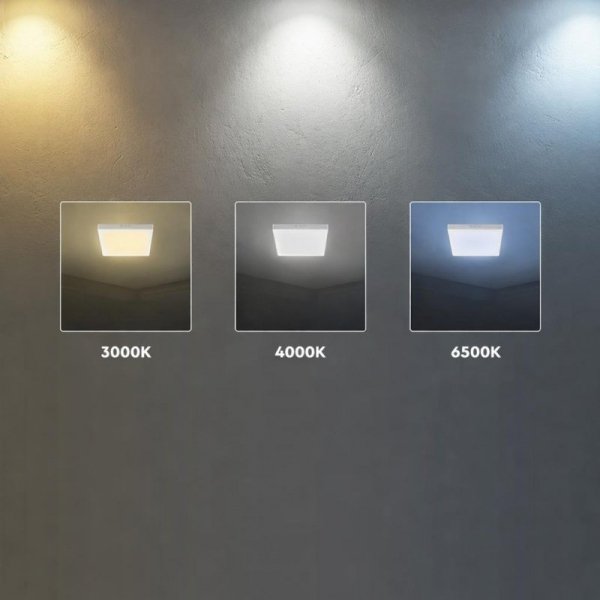 Panel wpuszczany downlight V-TAC 18W LED CREE CHIP kwadrat 295x295mm VT-61024CCT 3000K-4000K-6500K 2640lm 6 lat gwarancji