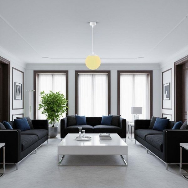 Oprawa zwieszana V-TAC LED 12W biała kula VT-89112 3000K-4000K-6500K 1215lm