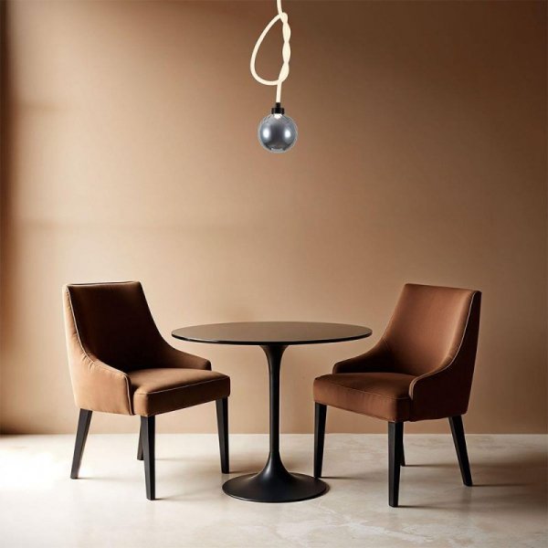 Oprawa zwieszana V-TAC LED 20W dymiona kula fi 18cm wiązany sznur VT-84038 3000K 1900lm