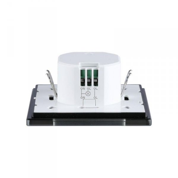 Czujnik Mikrofalowy Ścienny Podtynkowy Dopuszkowy Czarny IP65 1200W/300W V-TAC VT-8084