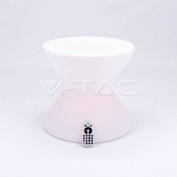 Oprawa Ogrodowa V-TAC LED Stolik Siedzisko Stołek 41cm Ładowanie Pilot VT-7810 RGBW 54lm
