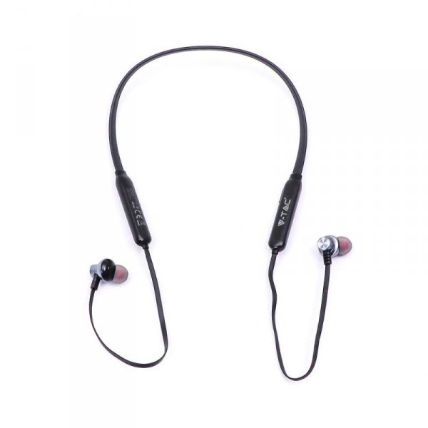 Sportowy Zestaw Słuchawkowy Bluetooth V-TAC 500mAh Czarny V-TAC VT-6166 2 Lata Gwarancji