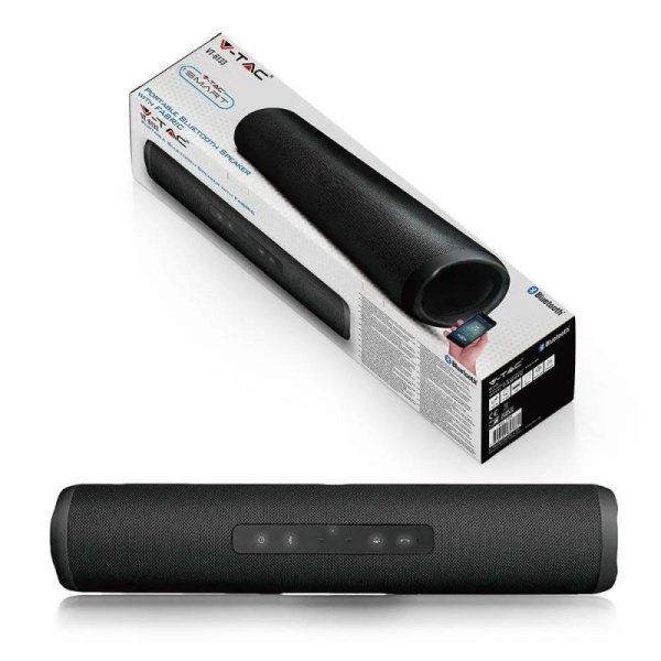 Przenośny Głośnik V-TAC Bluetooth Touch Button & FM USB Micro SD TWS 1200mAh VT-6133