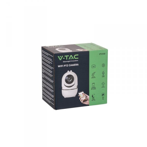 Kamera Wewnętrzna WiFi V-TAC 1080P automatyczne śledzenie ruchomych obiektów VT-5122