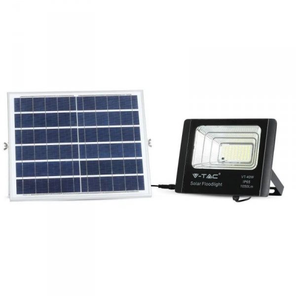 Projektor LED Solarny V-TAC 16W IP65 VT-40W 4000K 1050lm 2 Lata Gwarancji