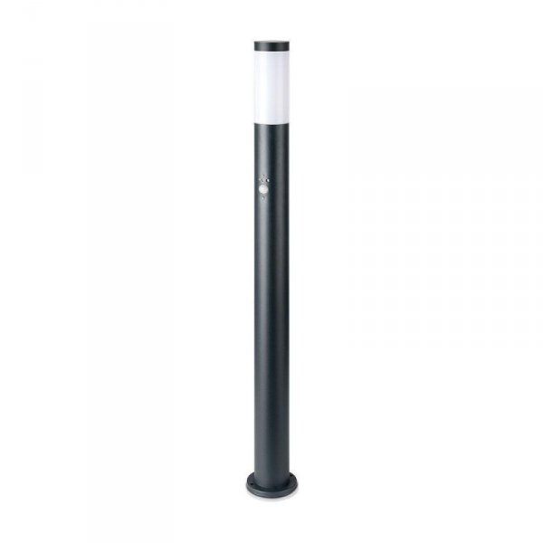 Słupek Ogrodowy V-TAC 110CM Szary Czujnik Ruchu E27 VT-838-110