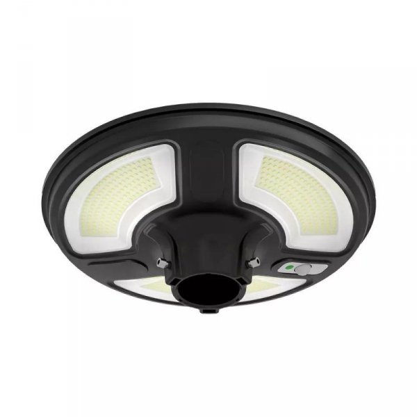 Oprawa Ogrodowa V-TAC Solarna 10W Czujnik Ruchu TIMER PILOT IP65 VT-65W 6500K 1500lm