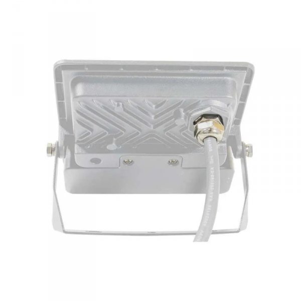 Projektor LED V-TAC 10W SAMSUNG CHIP Czujnik Ruchu Biały Przewód 1M VT-118S 3000K 735lm 5 Lat Gwarancji
