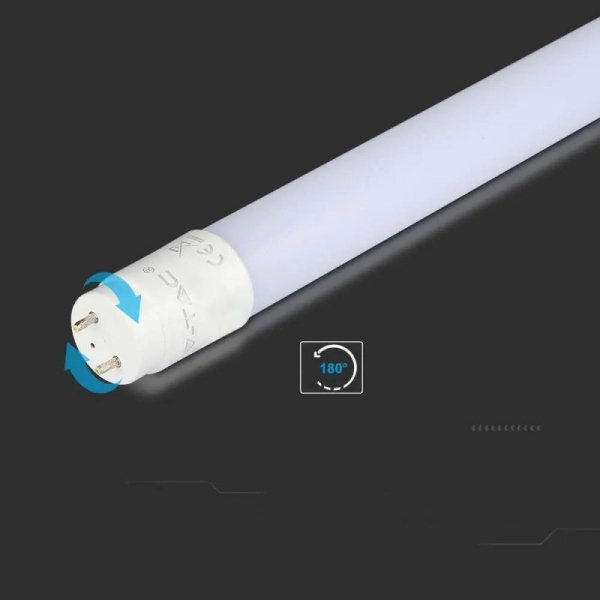 Tuba Świetlówka LED T8 V-TAC SAMSUNG CHIP 60cm 9W G13 Obrotowa Nano Plastic VT-061 4000K 850lm 5 Lat Gwarancji