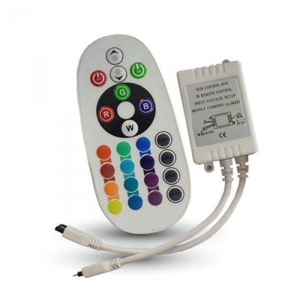Zestaw LED V-TAC SMD5050 60LED IP65 rękaw/212155+3239+3625/ VT-5050-60 RGB 1000lm