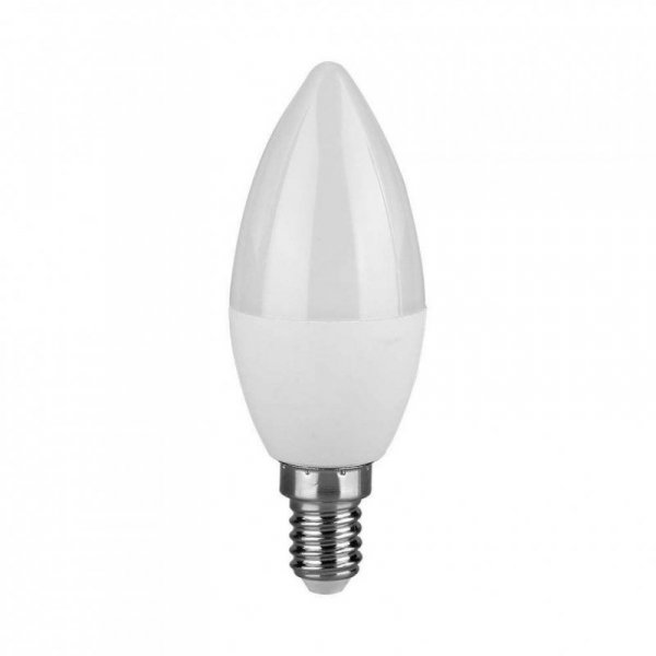 Żarówka LED V-TAC 4,5W E14 świeczka (opak. 3szt) VT-2076 6400K 470lm