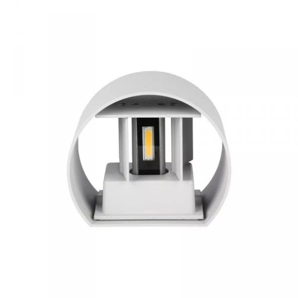 Oprawa Ścienna 5W V-TAC Góra Dół Regulowana Biały Okrągły IP65 Bridgelux VT-756 4000K 700lm