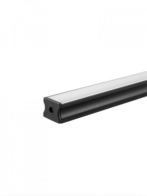  Profil LP-Y czarny prosty głęboki 2m kpl. klosz zaślepki uchwyty