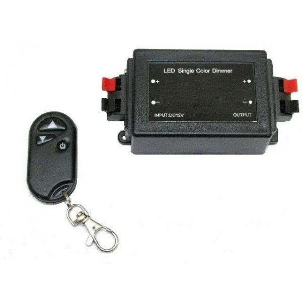 Ściemniacz z pilotem RF do taśm LED monokolor 12V 8A + PILOT