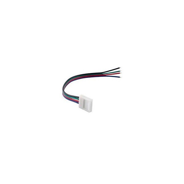 ZŁĄCZKA DO TAŚM 10MM RGB Z PRZEWODEM