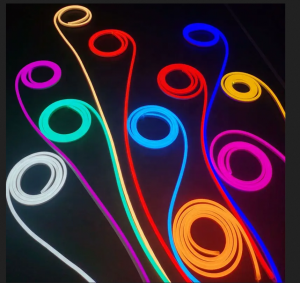 NEON LED 24V SILICONE 6x12 R5 NIEBIESKI IP67