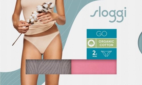 Majtki damskie organiczne Sloggi Go Organic Cotton M013 mini