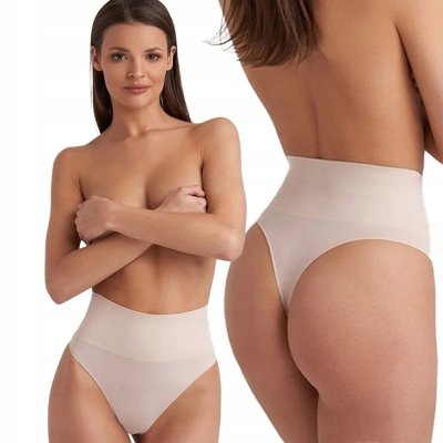 Stringi bezszwowe modelujące Sensual Skin String Correct Gatta Beżowe