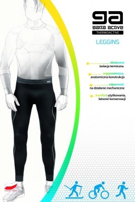 Legginsy męskie Thermoactiv Blanc