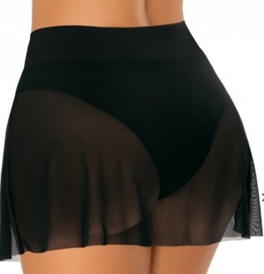 Spódniczka plażowa D 98B Skirt 4 czarna 