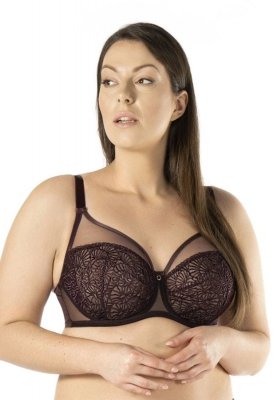 Biustonosz miękki Daisy Soft bakłażanowy Nipplex