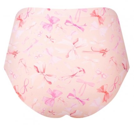Majtki z wysokim stanem Julimex Simple Maxi Sweet Bow