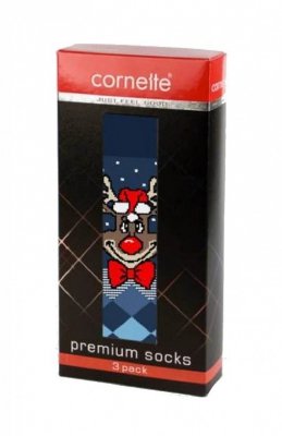 Skarpety męskie świąteczne premium A36