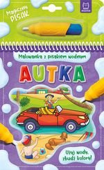 Malowanka z pisakiem wodnym. Autka